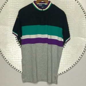 EUC VINTAGE POLO by RALPH LAUREN COLLARLESS L